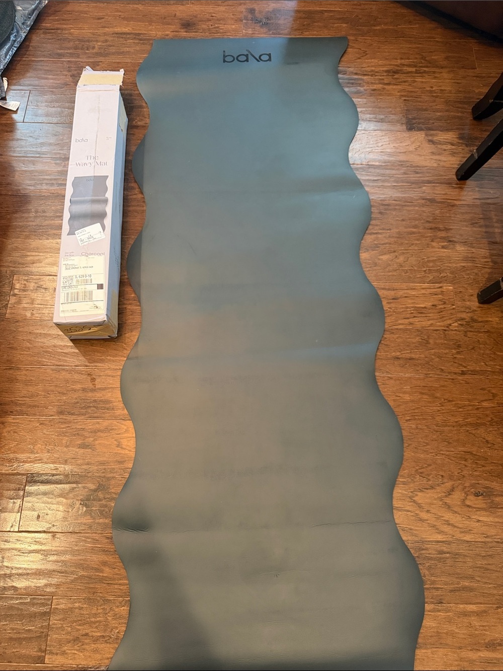 Bala Wavy Exercise Mat in Charcoal